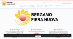 Desktop Screenshot of bergamofieranuova.it